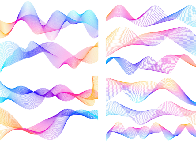 An image with colourful graphic lines.