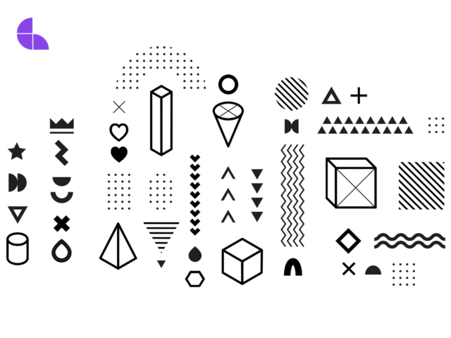 An image with a few examples of design elements.